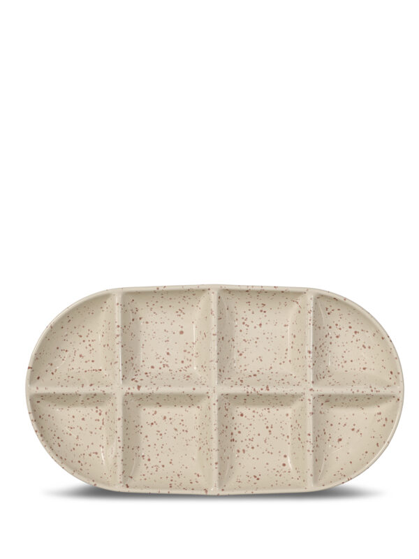 Ditte tarjoilulautanen iso, beige