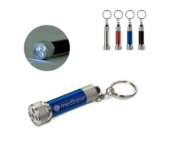 Taskulamppu-avaimenperä omalla logolla