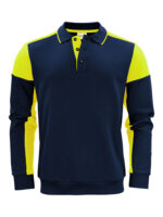 tummansininen-neonkeltainen