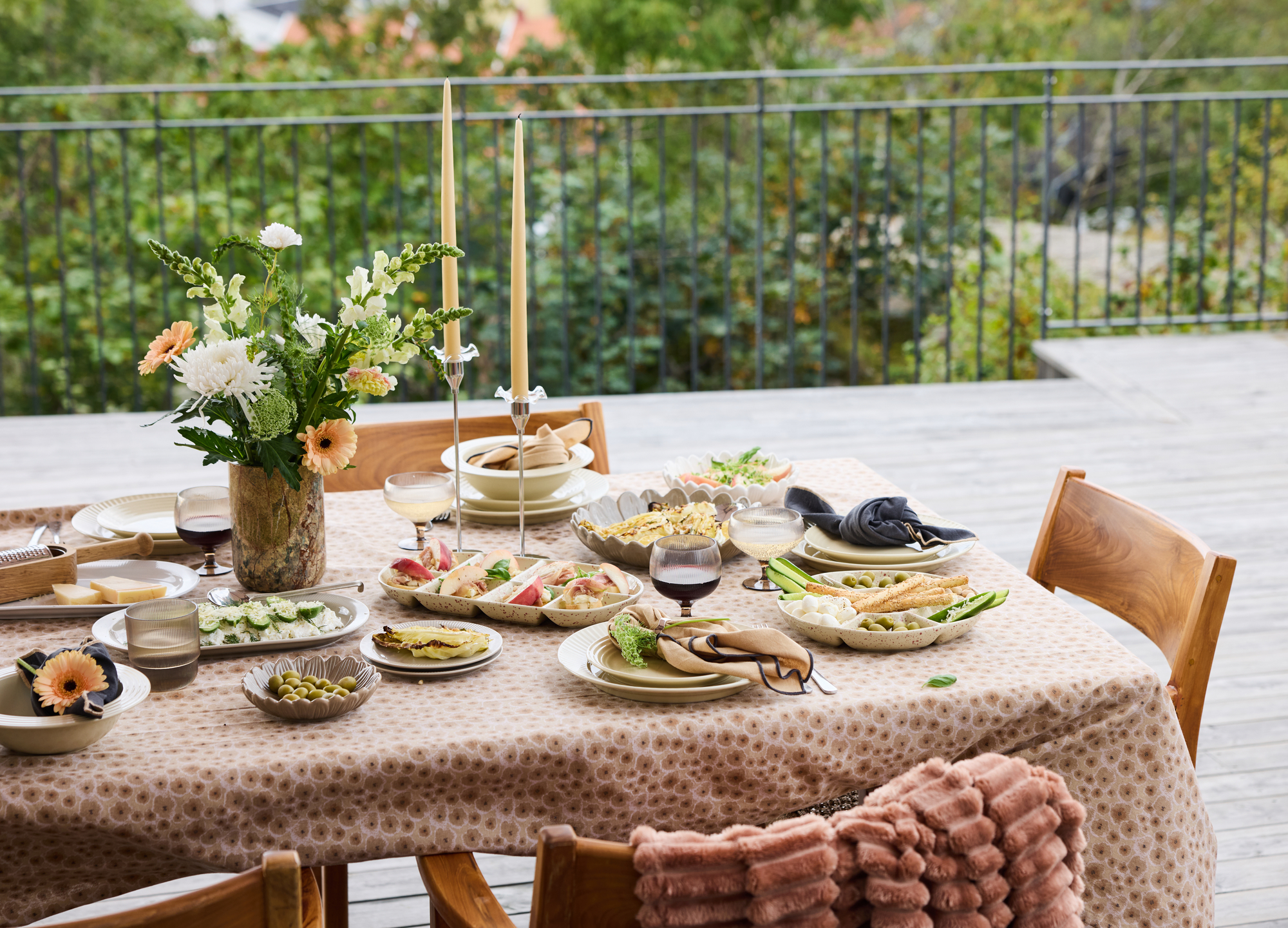 Inka tarjoiluvati, beige - Image 9